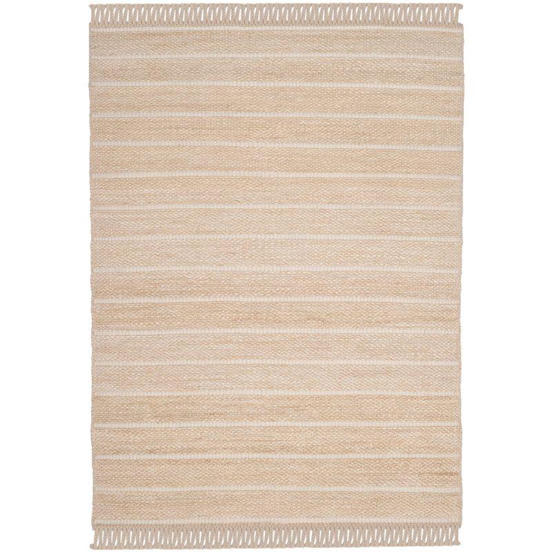 Natural Fiber NF550 Hand Woven Area Rug - Ivory/Ivory - 5'x8' - Safavieh.
