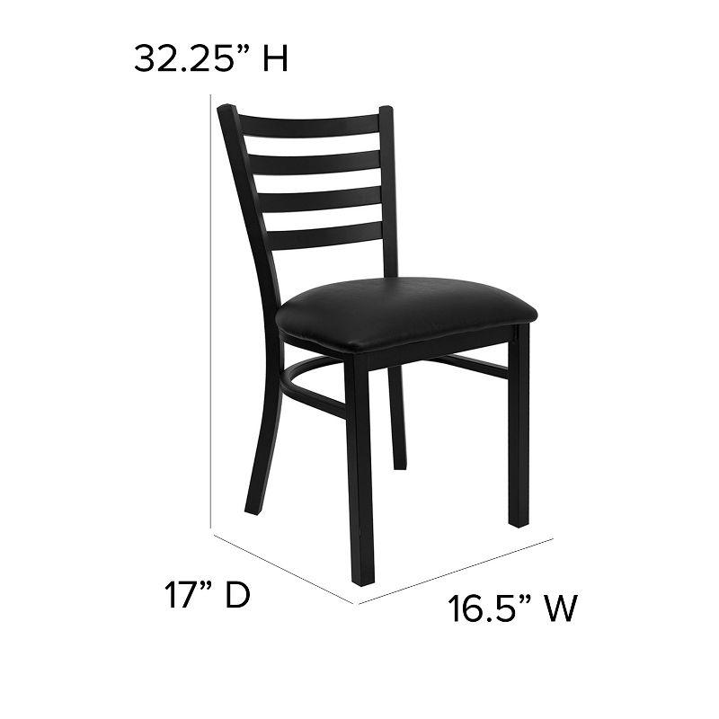 Kendall Ladder Back Metal Restaurant Chair