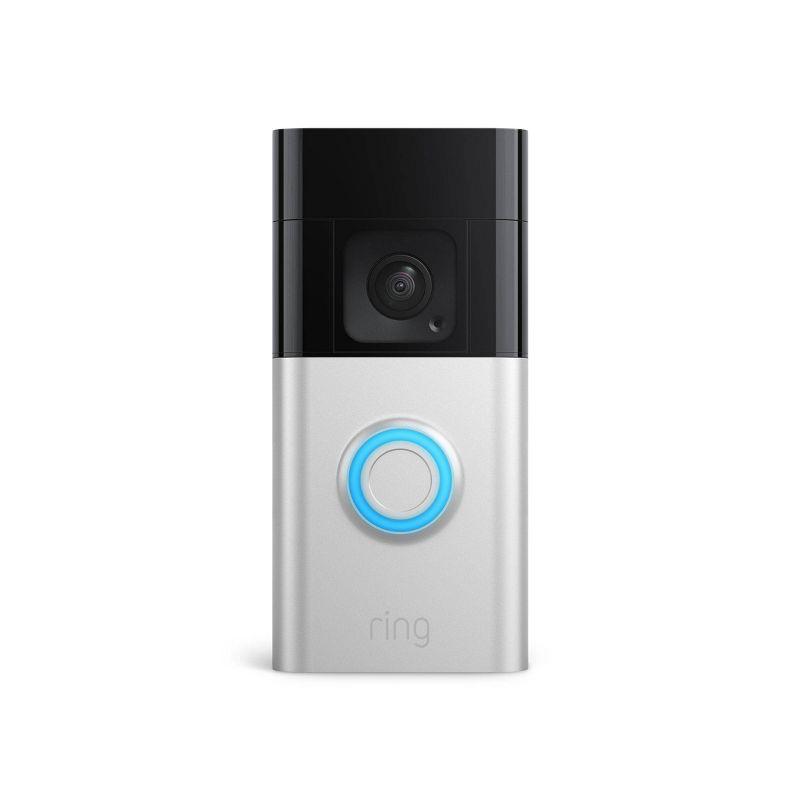 Ring Satin Nickel Wireless Push Button Doorbell