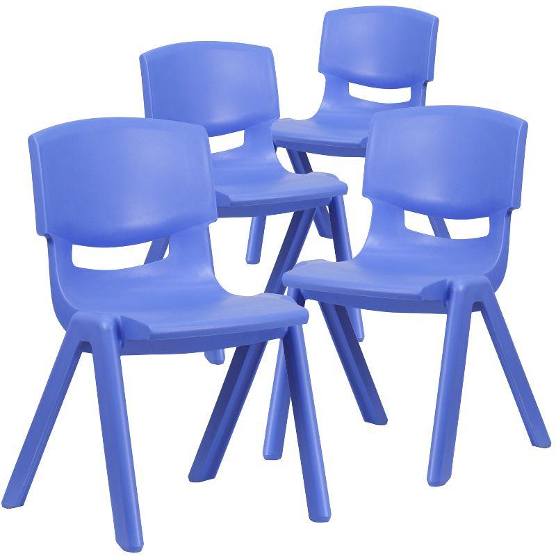 Bright Blue Lightweight Stackable School Chair for Kids