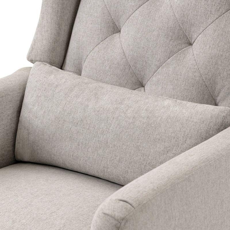 Everly Swivel Reclining Glider in Performance Gray Eco-Weave