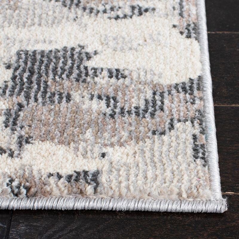 Madison MAD425 Power Loomed Indoor Runner Rug - Grey/Beige - 2'2"x12' - Safavieh