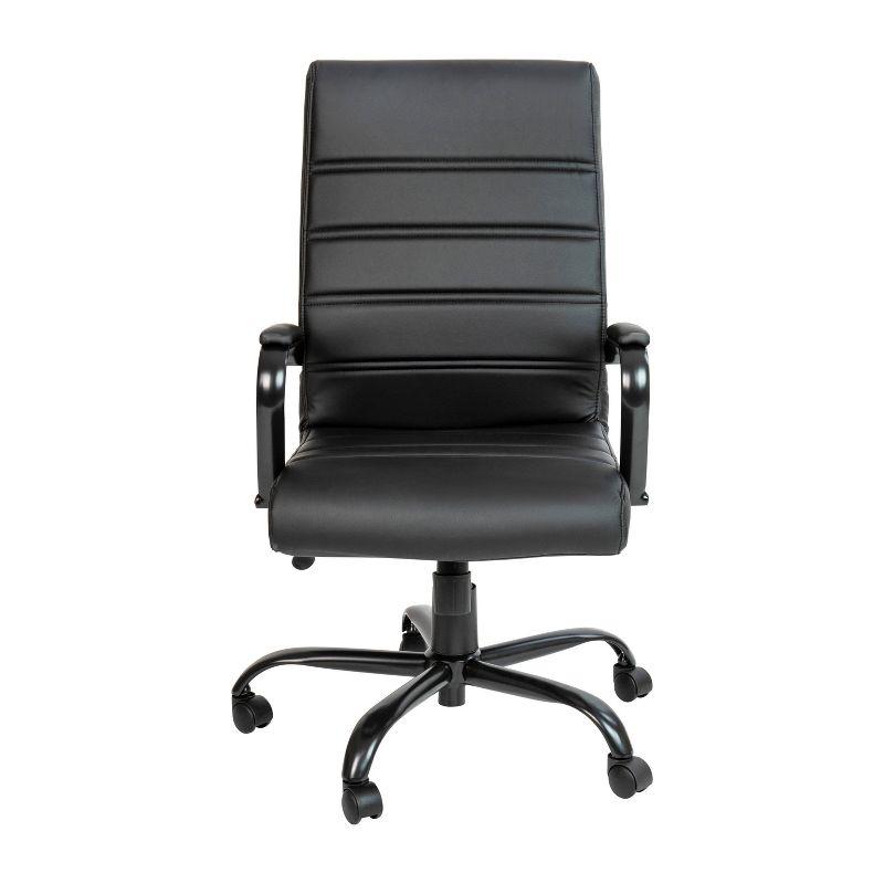 Alamont High Back Metal Swivel Office Chair Black