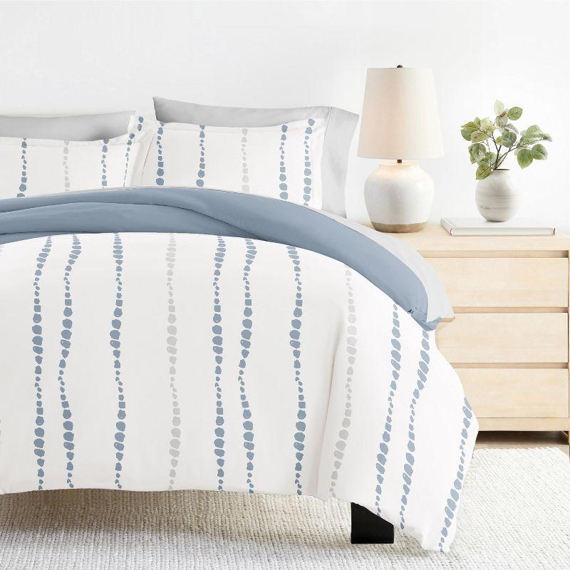 IEnjoy Home Urban Vibe Pattern Reversible Duvet Cover Set