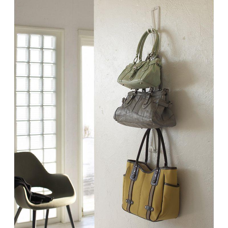 Yamazaki Home Chain Link Bag Holder - Closet Storage Hanging Organizer Rack, Steel