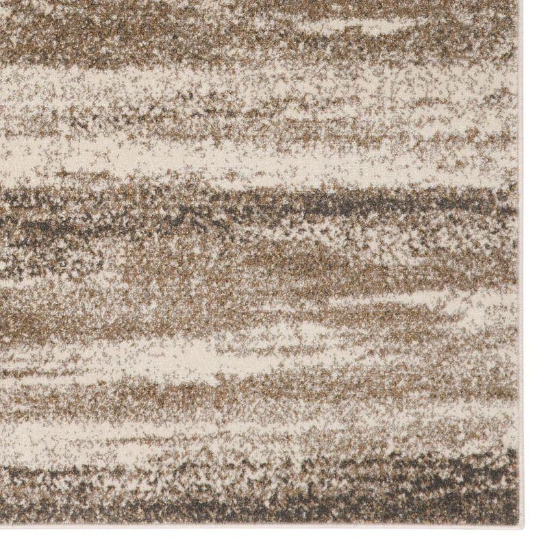 Abstract Brown Area Rug