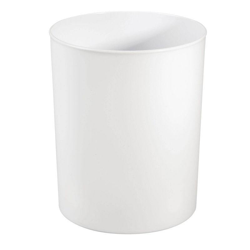 iDesign iDesign Franklin BPA-Free Plastic Round Waste Basket - 8" x 8" x 9.75"