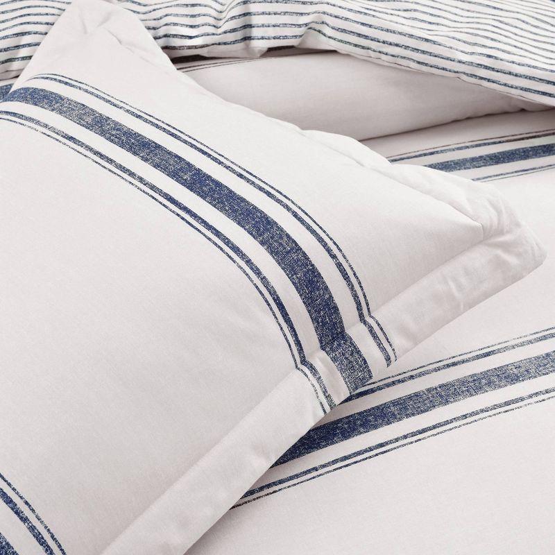 Standard Cotton 460 TC Reversible 3 Piece Duvet Cover Set