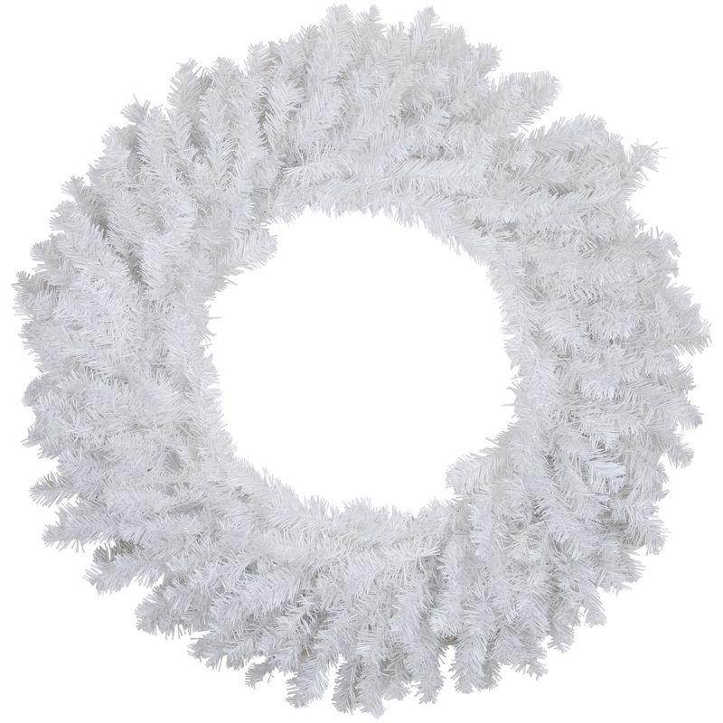 24" White Pine Artificial Christmas Wreath for Front Door