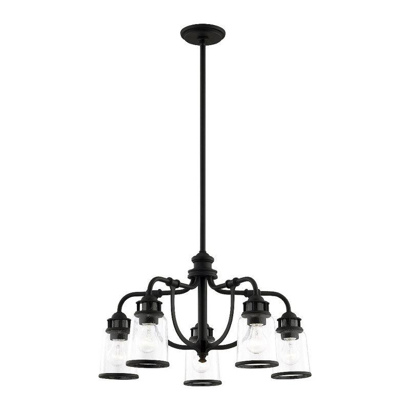 Livex Lighting Lawrenceville 5 - Light Chandelier in  Black