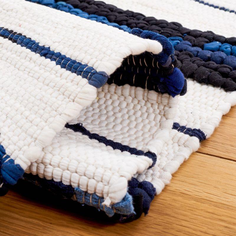 Montauk MTK623 Hand Woven Area Rug - Navy/Ivory - 4'x6' - Safavieh.