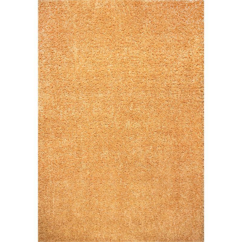 Nuloom Kara Solid 5x8 Shag Indoor Area Rug for Living Room Bedroom Dining Room Nursery, Yellow