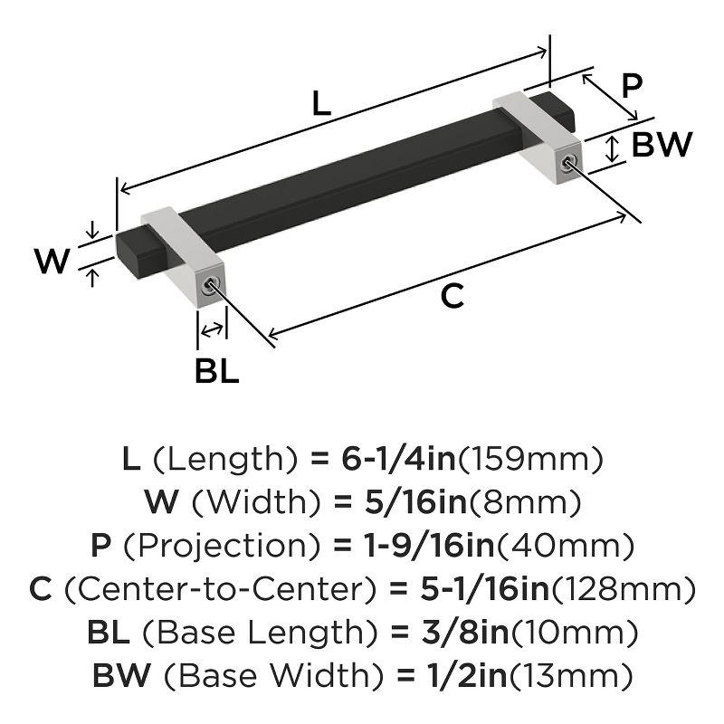 Amerock Mulino 5-1/16 inch (128mm) Center-to-Center