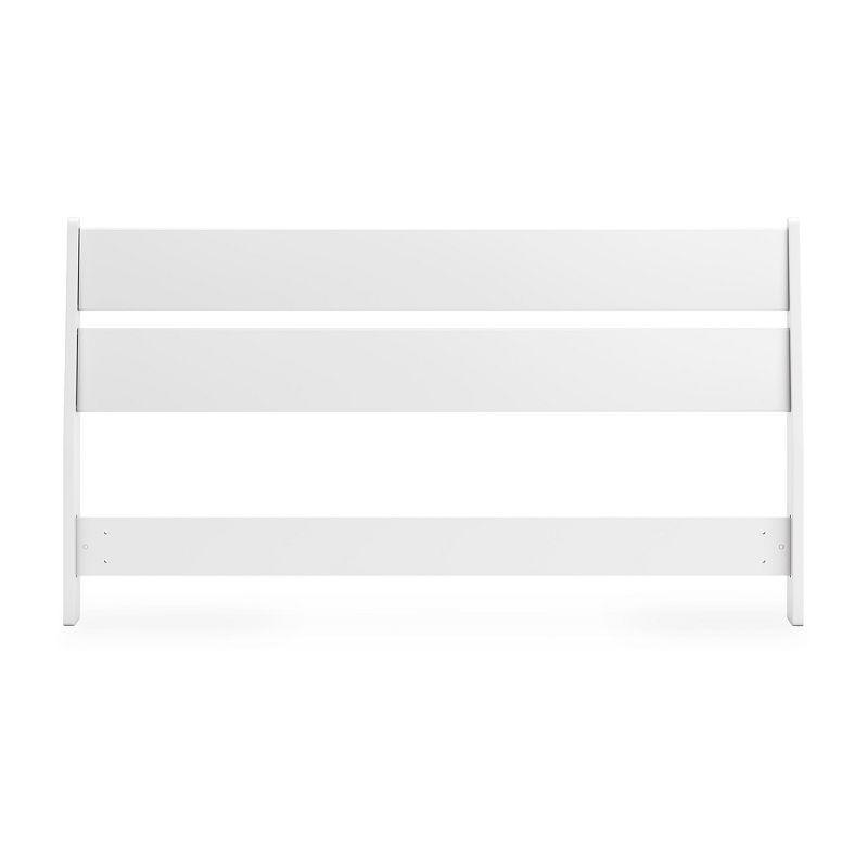 Matte White Queen Wood Panel Headboard