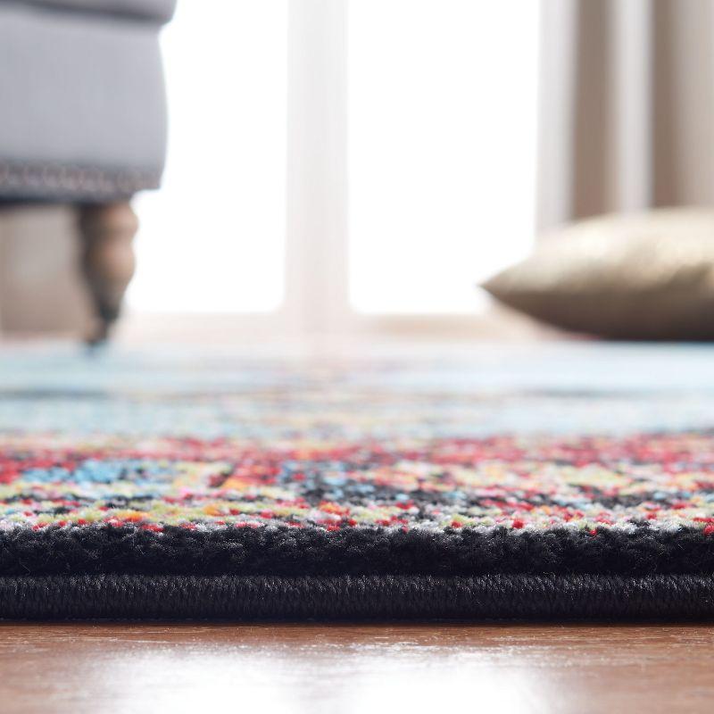 Vintage Hamadan VTH217 Power Loomed Indoor Area Rug - Red/Light Blue - 5'3"x7'6" - Safavieh