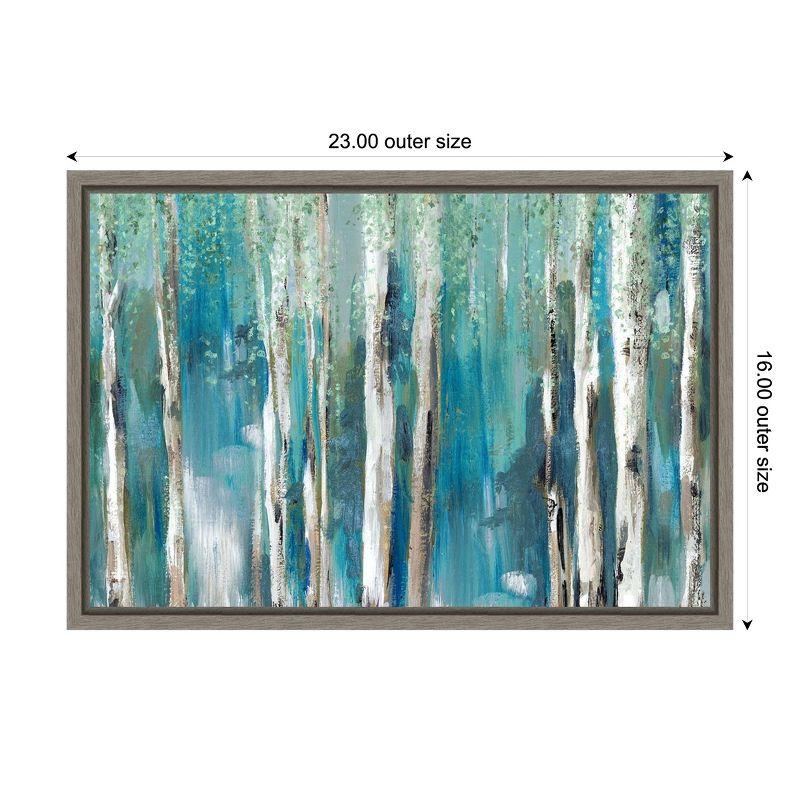 Amanti Art Cerulean Forest I by Rebecca Barger Canvas Wall Art Print Framed 23 x 16-in.