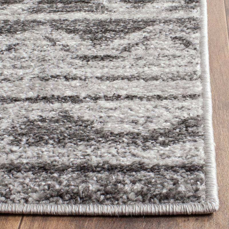 Adirondack ADR119 Non-Shedding Power Loomed Indoor Area Rug - Ivory/Charcoal - 6'x6' - Safavieh
