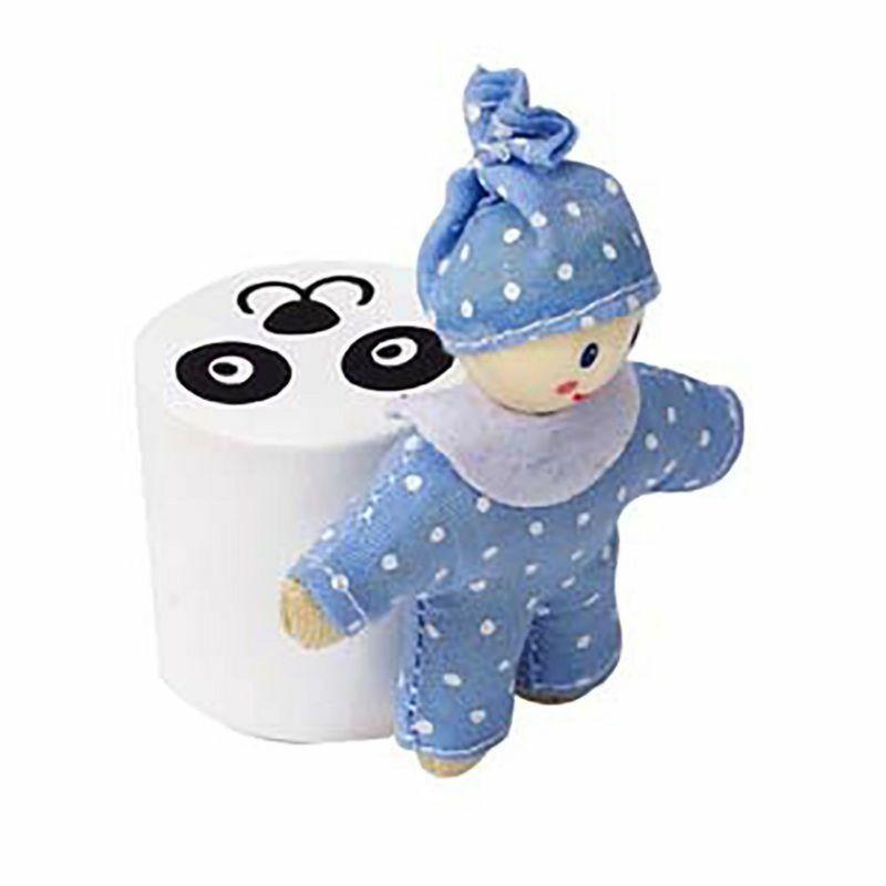 Hape Wooden Dollhouse Furniture Baby's Room Set, 1:12 Scale