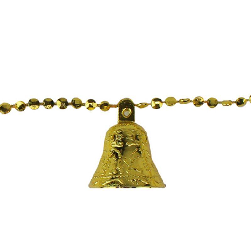 Northlight Shiny Bell Beaded Artificial Christmas Garland - 9' x 1.5"  - Gold - Unlit