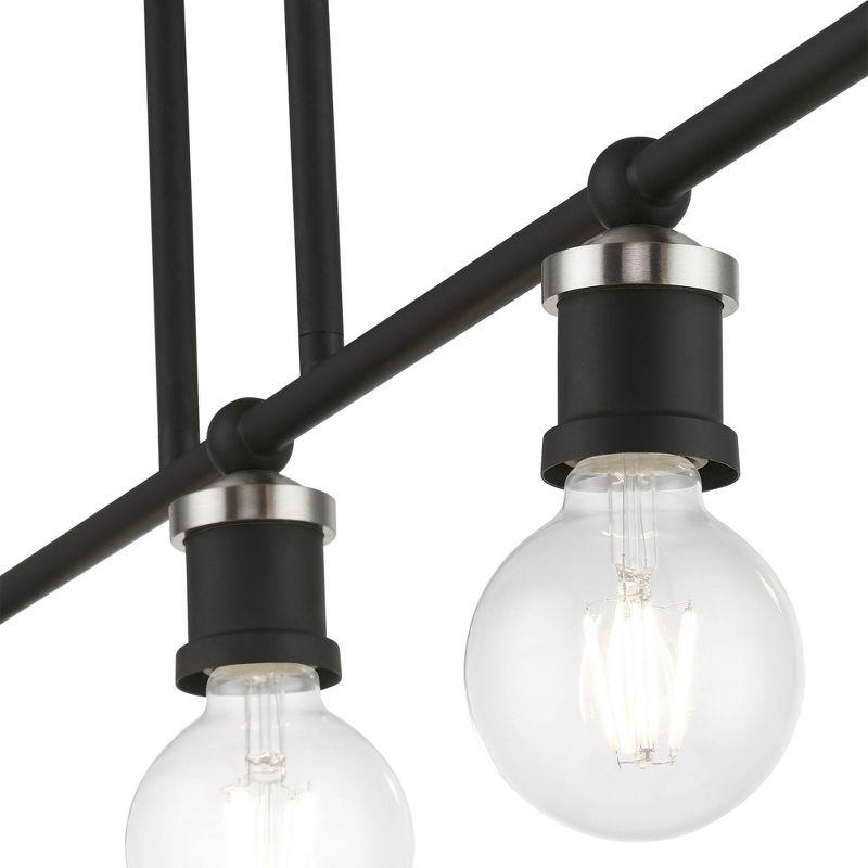 Livex Lighting Lansdale 5 - Light Chandelier in  Black/Brushed Nickel