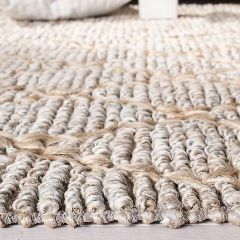 Natural Fiber NF951 Hand Loomed Indoor Area Rug - Silver - 6'x9' - Safavieh