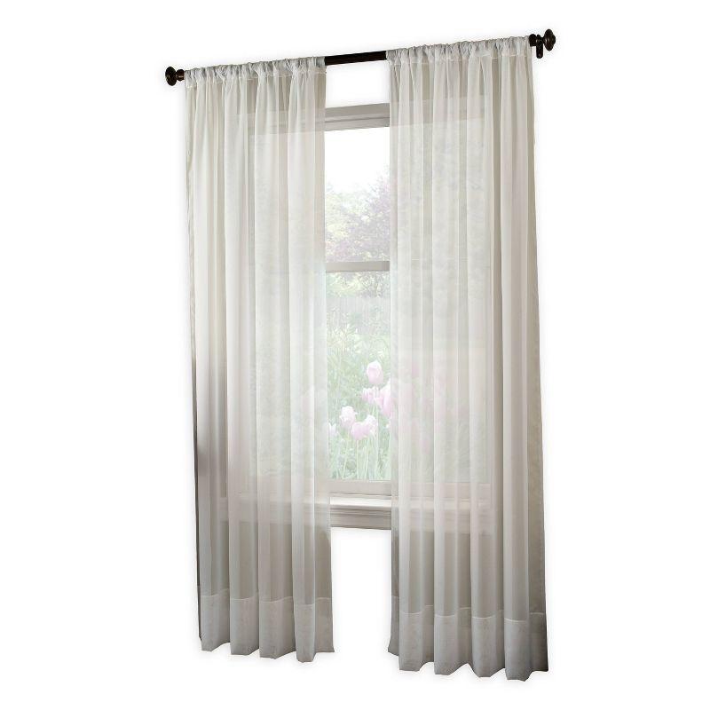 1pc Sheer Soho Voile Window Curtain Panel - Window Curtainworks