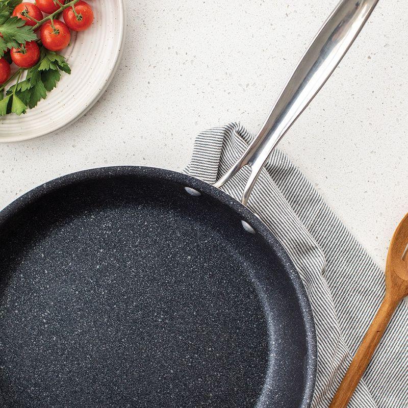 12-Inch Black Ceramic Non-Stick Aluminum Saute Skillet