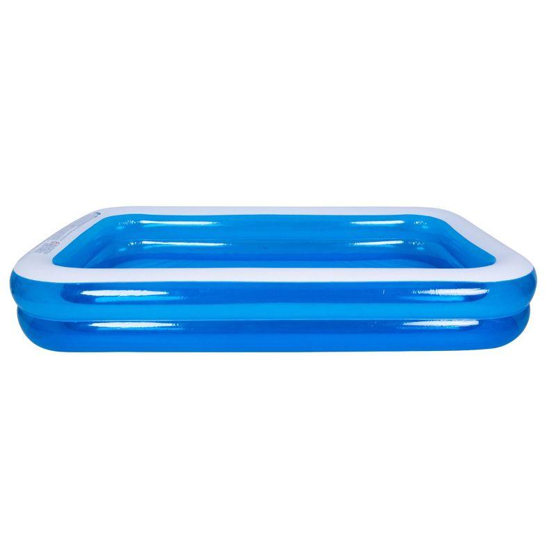 Pool Central 10' Blue and White Inflatable Rectangular Swimming Pool