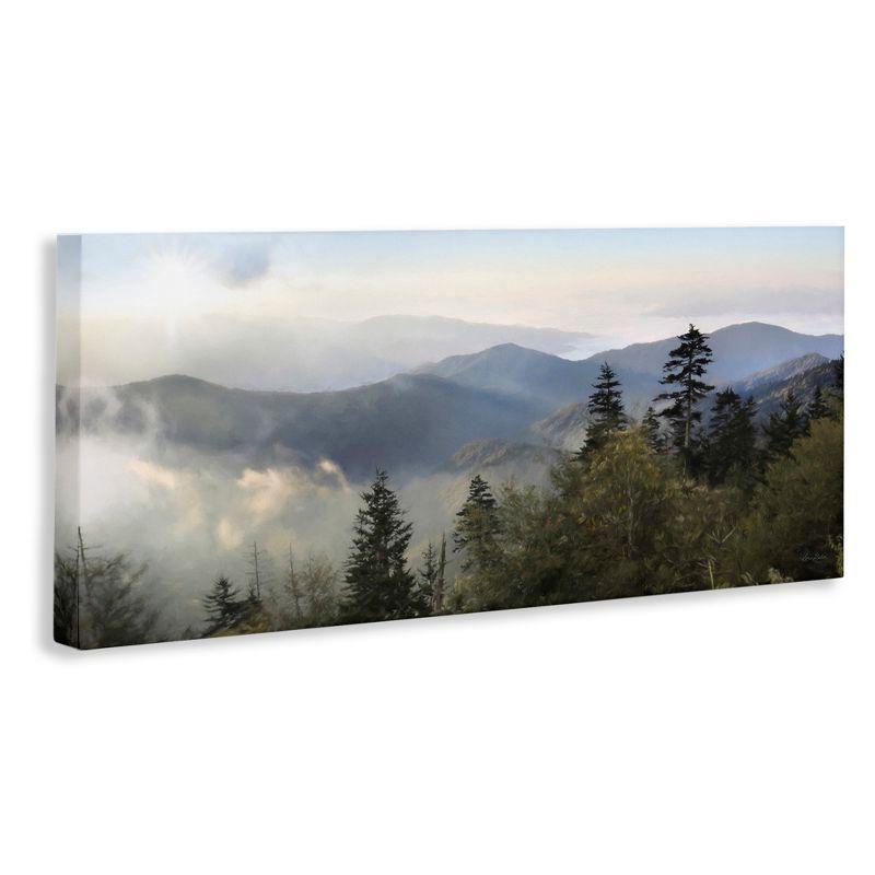 Stupell Industries Panoramic Cloudy Mountainous Nature, 24" x 10"