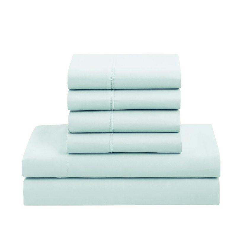 Sweet Home Collection All Season Bed-in-A-Bag 5pc/7pc Solid Color Comforter & Sheet Set Ultra Soft Bedding by Sweet Home Collection