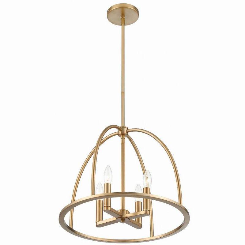 Crystorama Lighting Abbott 4 - Light Chandelier in  Vibrant Gold