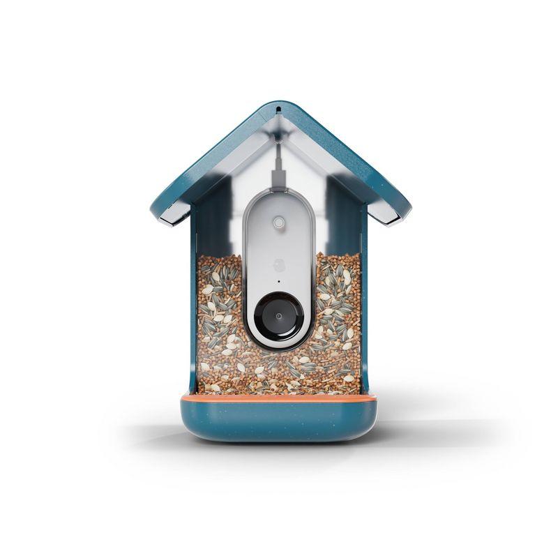 Bird Buddy Smart Bird Feeder with Camera and Solar Roof: Weather-Resistant, Hanging or Pole Mount
