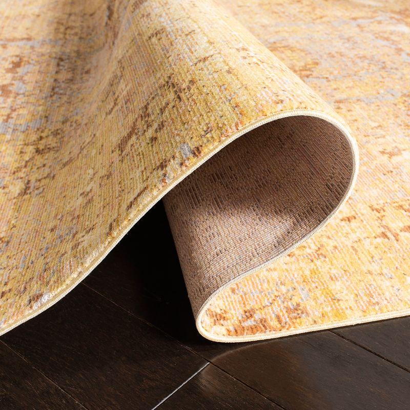 Mystique MYS971 Power Loomed Area Rug - Gold/Multi - 4'x6' - Safavieh.