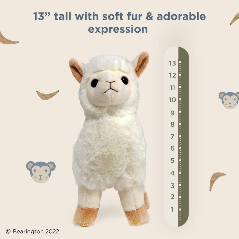 Alma 10" White Plush Stuffed Animal Llama