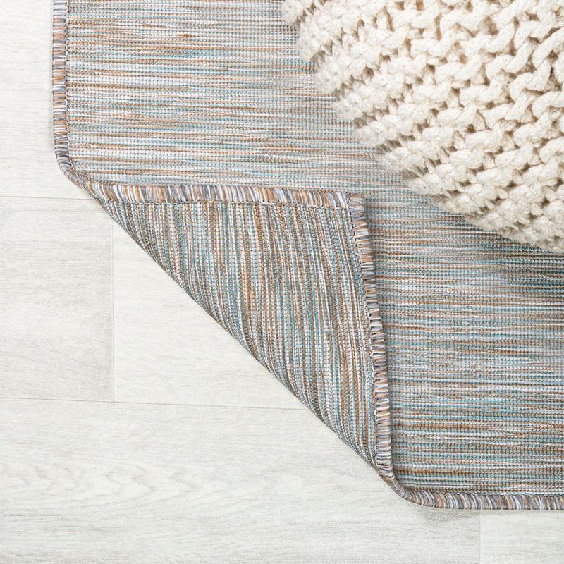 8'x10' Ethan Modern Flatweave Solid  Area Rug, Gray - JONATHAN Y