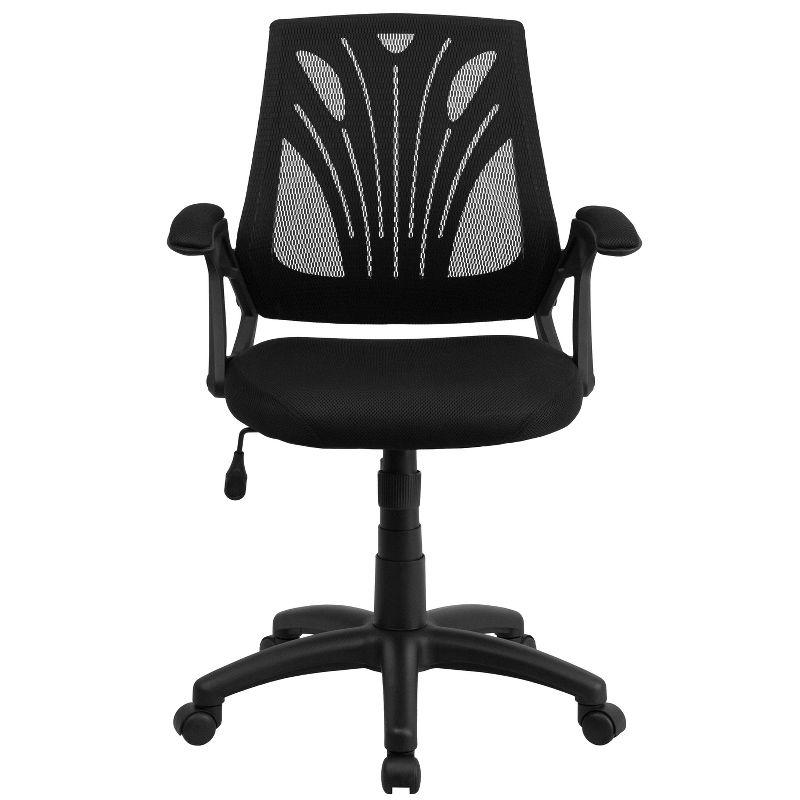 Flash Furniture Mid-Back Designer Mesh Swivel Task Office Chair with Open Arms