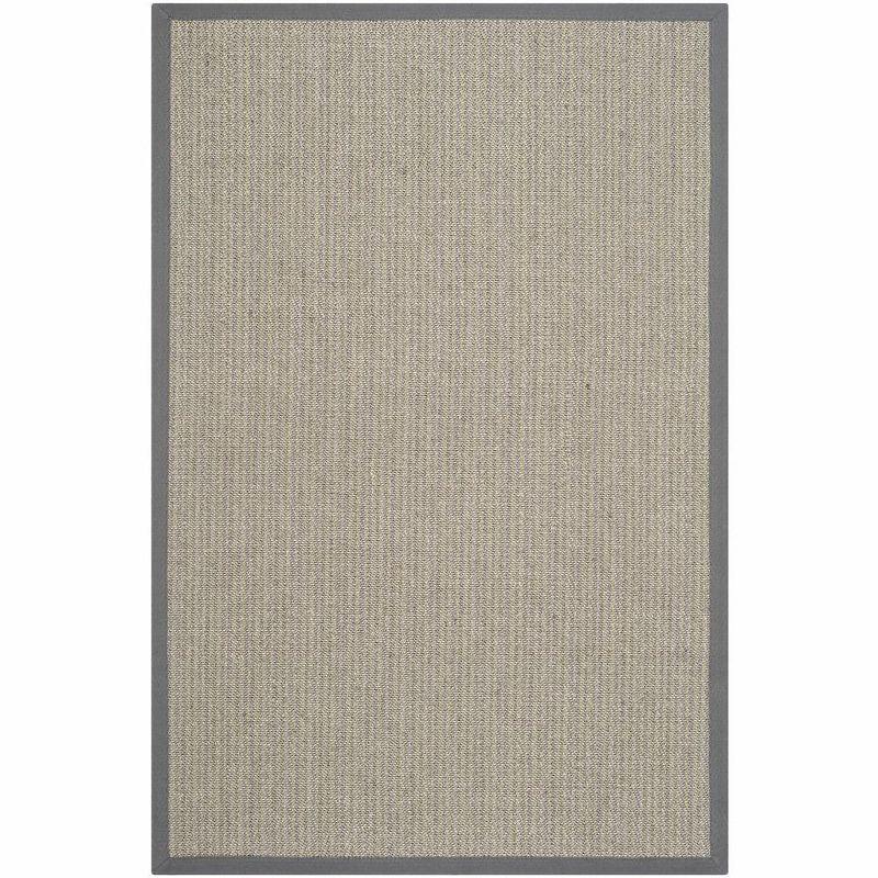 Handmade Gray Cotton Braided Area Rug, 3' x 5'