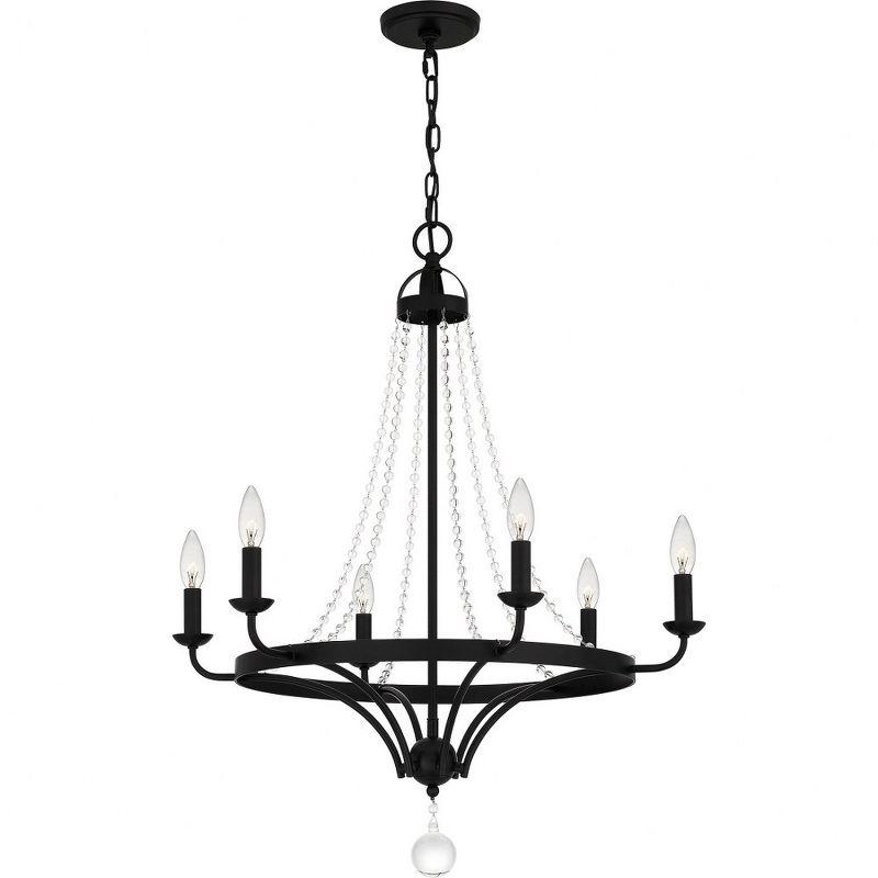 Quoizel Lighting Adelaide 6 - Light Chandelier in  Matte Black