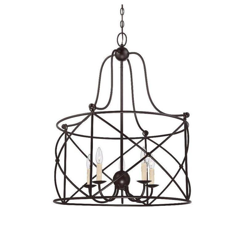 Savoy House Seneca 5 - Light Pendant in  English Bronze