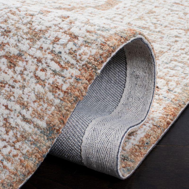 Metro MET803 Hand Tufted Indoor Area Rug - Natural/Rust - 6'x6' - Safavieh