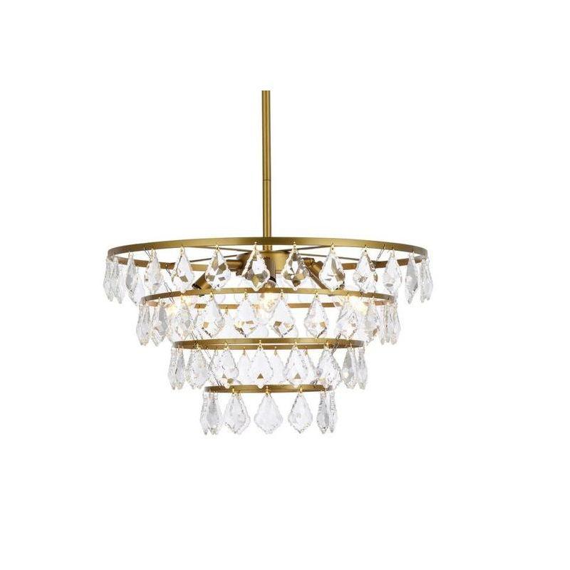 Elegant Lighting Ella 20 inch pendant in brass