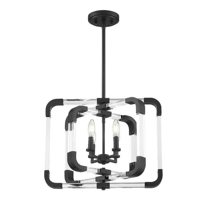 Savoy House Rotterdam 4 - Light Semi-Flush Mount in  Warm Brass