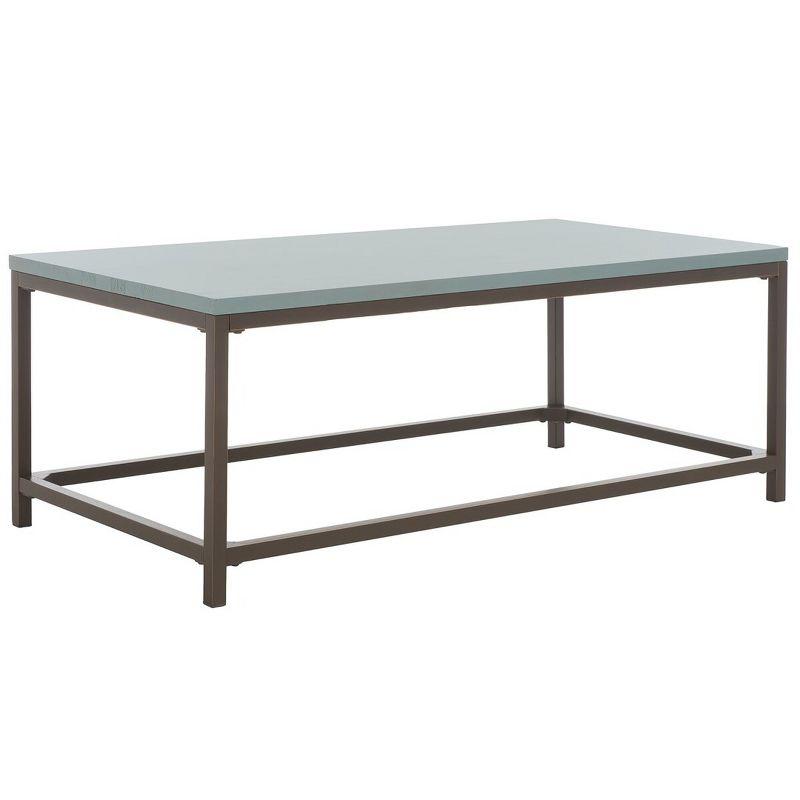 Alec Coffee Table - Barn Blue - Safavieh
