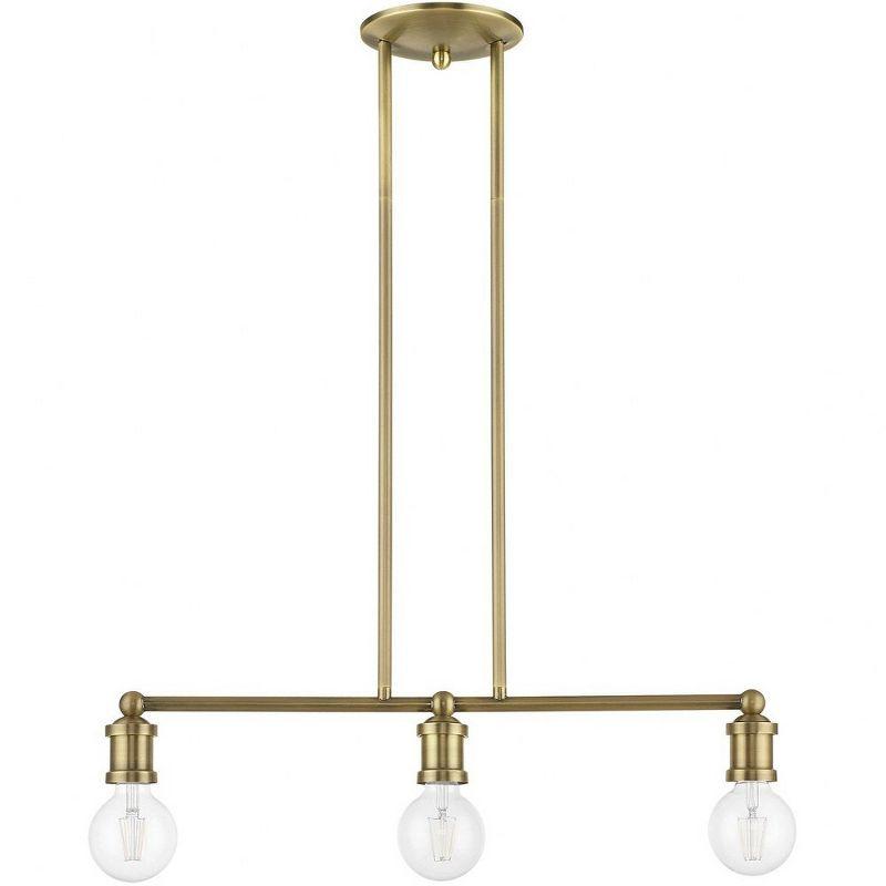 Livex Lighting Lansdale 3 - Light Chandelier in  Antique Brass