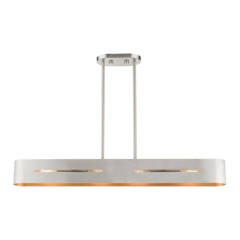 Livex Lighting Rave 4 - Light Chandelier in  Brushed Nickel