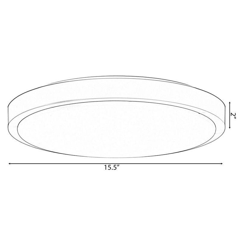LED Ceiling Light Fixture Flush Mount Lighting, 6500K 30,000 Hour Lifetime 15 in. Blue 36W