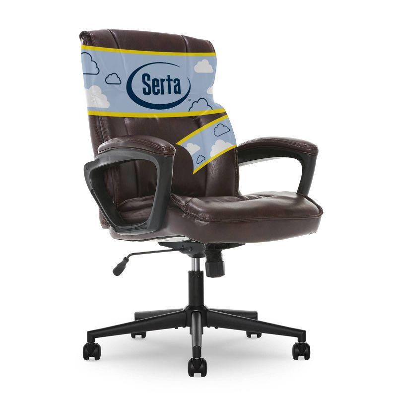 Style Hannah Office Chair Bonded Leather Comfort - Serta