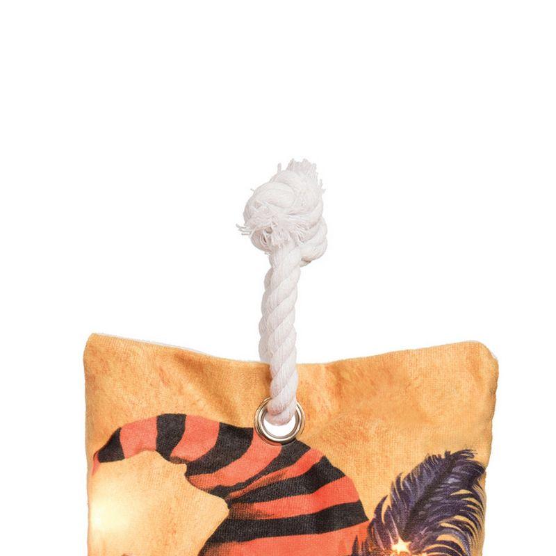 C&F Home Witch Cat-Chunk Halloween Light-Up LED Doorstop Decor