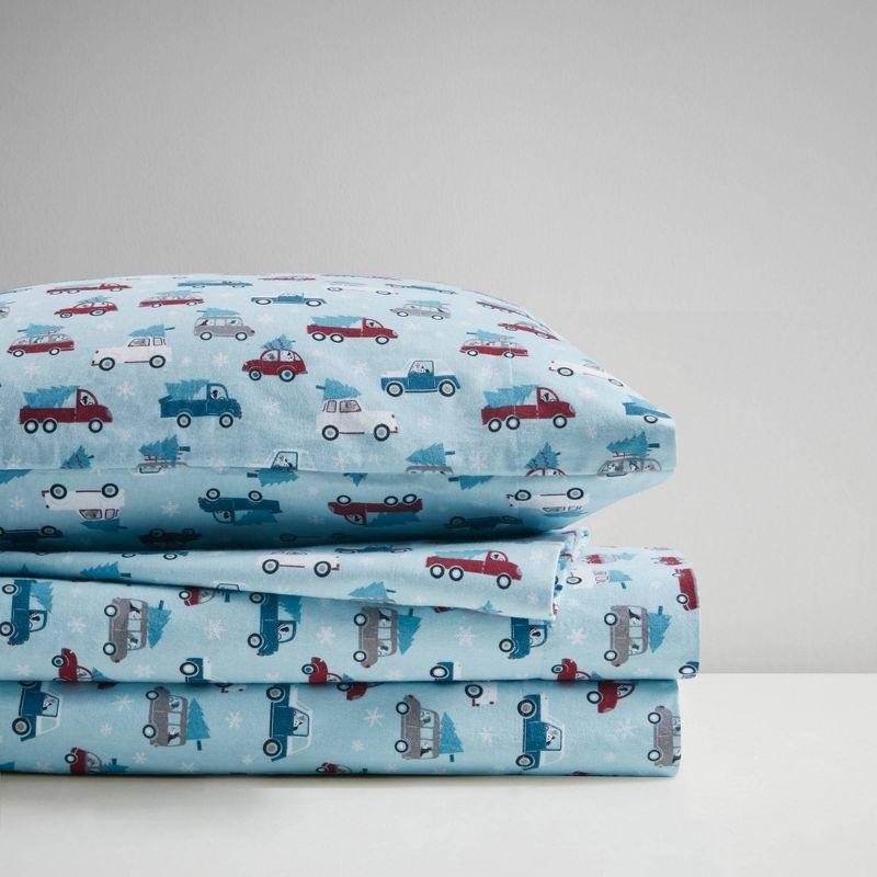 True North by Sleep Philosophy Cozy Cotton Flannel Printed Sheet Set