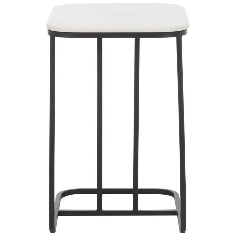 Yenna Accent Table - White Marble/Black - Safavieh
